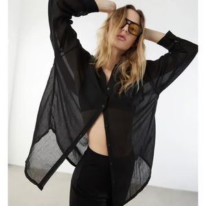 Oak + Fort Oversized Button Down Shirt